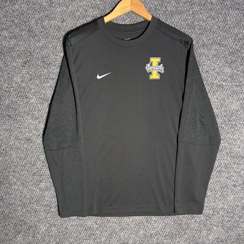 Nike Idaho Vandals Dri-FIT On-Field Long Sleeve Shirt Gray Mens Size Medium